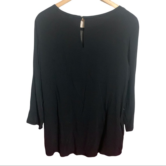 MNG Long Black Sheer Tunic M NWT - Picture 3 of 6